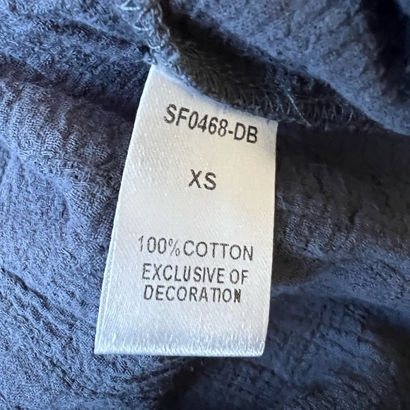 THML EMBROIDERED FLUTTER SLEEVE PEASANT TOP - Picture 7 of 7